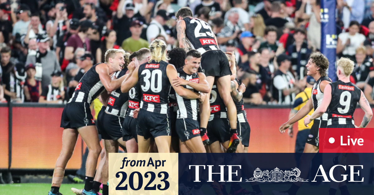 AFL 2023 Anzac Day Game LIVE updates Collingwood Magpies v Essendon Bombers round 6, results
